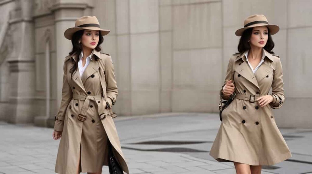 how to wear a fedora casually with trench coat