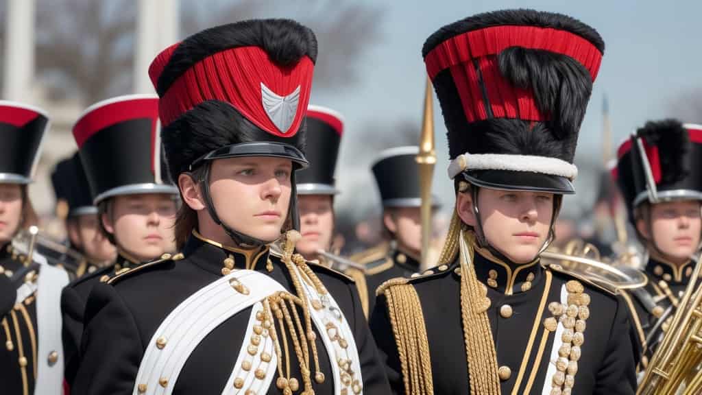 types of marching band hats