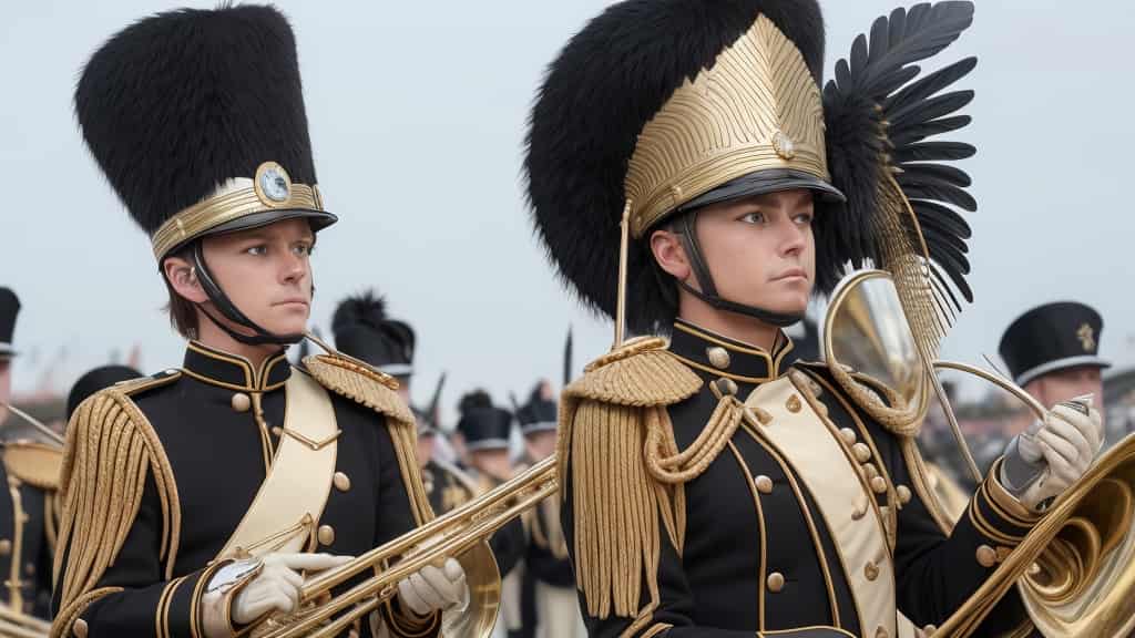 	how to make a marching band hat