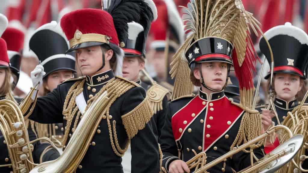 marching band hat name and types