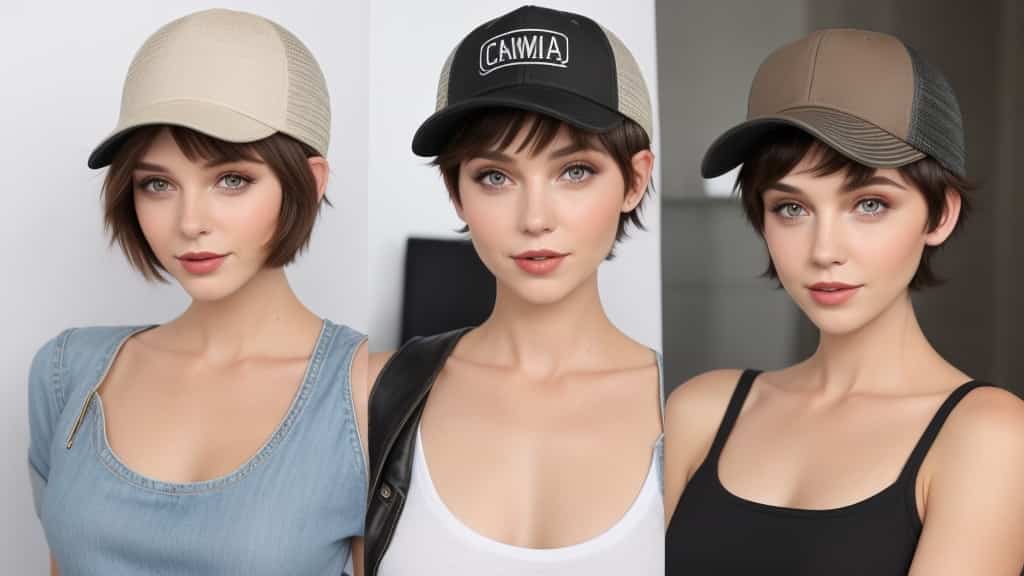 girls wearing baseball cap